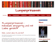 Tablet Screenshot of lumpenprinzessin.com